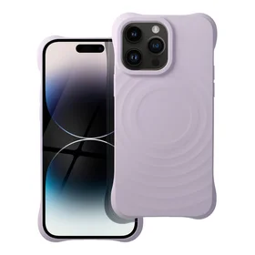 Silikona Zephyr Mag viedtālruņa apvalks, saderīgs ar MagSafe, paredzēts IPHONE 14 PRO MAX, ceriņu krāsā