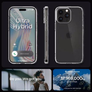 Spigen Ultra Hybrid viedtālruņa apvalks iPhone 15 Pro - caurspīdīgs matēts