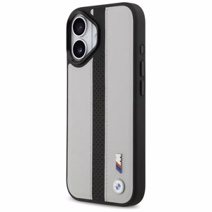 BMW M Perforētā Strīpas Logo Magnētiskais Viedtālruņa apvalks iPhone 17 - pelēks