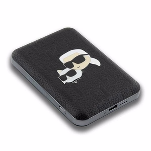 Karl Lagerfeld беспроводной внешний аккумулятор KLPB5FPGKSKCHK 16W 5000mAh чёрный/чёрный Karl&Choupette Head Pin MagSafe