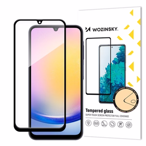 Wozinsky pilnas līmes aizsargstikls ar melnu rāmi Samsung A25