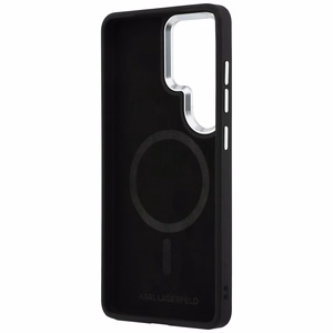 Karl Lagerfeld maciņš Embossed Ring RSG Logo MagSafe Samsung Galaxy S26 Ultra melns