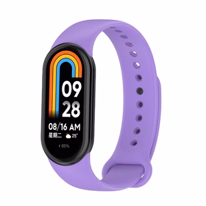 SILIKONA SIKSNIŅA MI BAND 8/M8 (4). VIOLETA