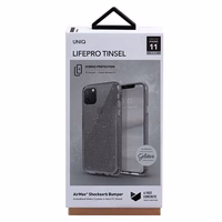 Uniq LifePro Tinsel viedtālruņa apvalks iPhone 11 Pro - melns