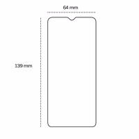 Rūdīts 2,5D aizsargstikls Samsung Galaxy A40