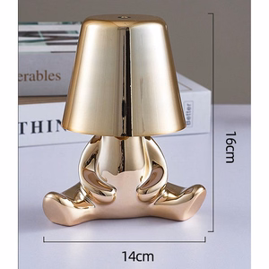 Galda lampa pie gultas GOLD MAN Art Deco sēdoša (versija 7) MLTL