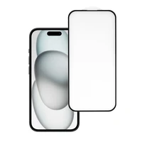 Aizsargstikls HARD Pilna Līmēšana 5D IPHONE 15 PLUS MELNS