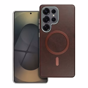 Case for Samsung A37 Gentleman Mag Cover compatible with MagSafe brown