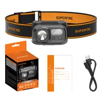 Superfire HL23 galvas lukturis, 220 lm, USB-C, powerbank