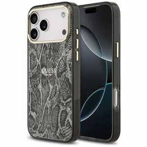 Guess Python Pattern MagSafe Case for iPhone 17 Pro Max - Black