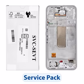 ServicePack LCD displejs SAMSUNG A34 5G A346B sudrabs GH82-31201B