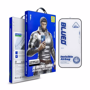 5D Mr. Monkey Aizsargstikls - Apple iPhone 17 Pro melns (Airbag Anti-broken)