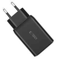 Tech-Protect C65W lādētājs 2x USB-C PD 65W / USB-A QC 3.0 - melns