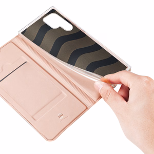 Dux Ducis Skin Pro viedtālruņa apvalks Samsung S24 Ultra ar atloku - rozā