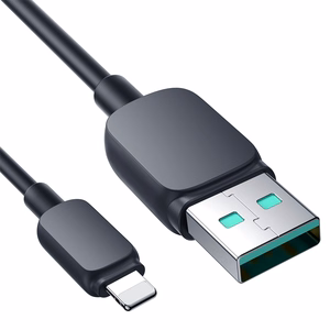 Joyroom Multi-Color Series A14 Lightning / USB-A 2.4A 2 m kabelis - melns