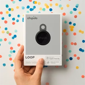 Chipolo LOOP – uzlādējams Bluetooth izsekotājs ar silikona cilpu iOS & Android, 4col_Charcoal