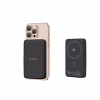 Tech-Protect PB24 LifeMag QI2 MagSafe 10000mAh Portatīvais lādētājs (m) - melns
