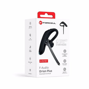 Wireless mono headset (ENC, Multipoint, BT 6.0 + EDR, 170mah) FORCELL Orion Plus black