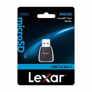 Lexar RW330U USB 3.2 micro SD, UHS-I atmiņas karšu lasītājs