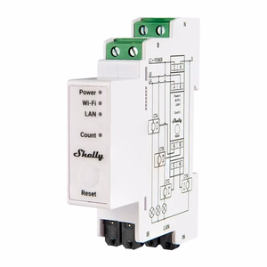 Shelly PRO 3EM 120A 3 fāzu WiFi/Bluetooth/Matter elektroenerģijas skaitītājs