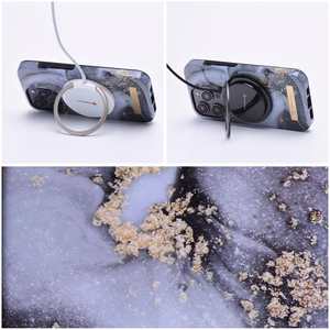 FORCELL F-PROTECT Mirage viedtālruņa apvalks saderīgs ar MagSafe IPHONE 14 Plus marmora migla
