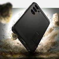 Spigen Tough Armor viedtālruņa apvalks Samsung Galaxy S24 - melns