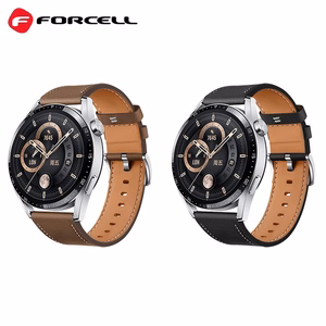 FORCELL F-DESIGN FS21 ekoloģiskās ādas siksniņa SAMSUNG pulkstenim 20 mm brūna