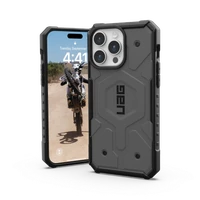 UAG Pathfinder MagSafe viedtālruņa apvalks iPhone 15 Pro Max - sudraba