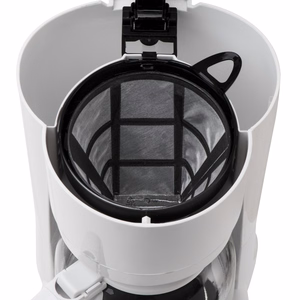 Adler AD 4383w pilienu kafijas automāts maltai kafijai, 1,5 l, balts