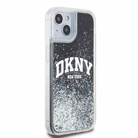 DKNY Liquid Glitter Big Logo iPhone 14/15/13 Viedtālruņa apvalks (m) - melns (m)