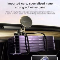 FORCELL F-GRIP IronSecure magnētiskais auto turētājs priekšējā stiklā un panelī, saderīgs ar MagSafe, melns