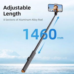 TECH-PROTECT L09S BLUETOOTH SELFIJU NŪJA AR TRIJKĀJI MELNS