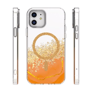 Epoxy Mag maciņš iPhone 12 / 12 Pro 6,1" oranžs