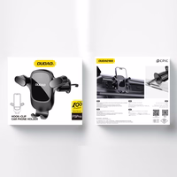 Dudao F5Pro automašīnas tālruņa turētājs, stiprināms pie ventilācijas restes – melns