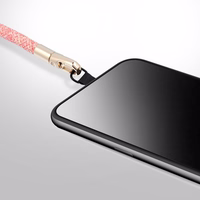 FORCELL F-DESIGN L8X36 rokas telefona siksniņa ar regulējamu garumu (maks. 18cm cilpā) rozā balta