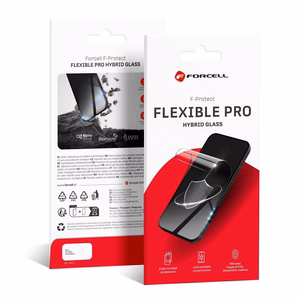 Forcell elastīgais nano stikls 5D iPhone 13/13 Pro/14/16e melns