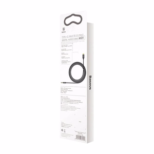 Baseus audio kabelis Yiven M01 USB-C - jack 3,5 mm 1,2 m melns