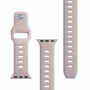 3mk silikona siksniņa Apple Watch, 38/40/41/42 mm, Latte, mazais izmērs