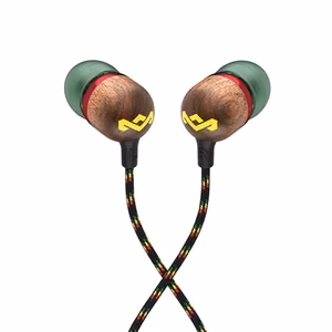 Marley vadu austiņas Smile Jamaica, iebūvēts mikrofons, USB Type-C, Rasta