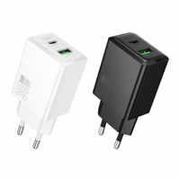 Lādētājs viedtālrunim Hoco USB A + USB C QC3.0 PD AFC 3A 30W N71 melns