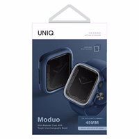 Uniq Moduo apvalks Apple Watch 4/5/6/7/8/SE/SE2 44/45mm - zilgani pelēka