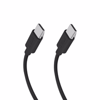 SBS TECABLETISSUETCK USB-C - USB-C 1,5 m 60W pīts kabelis - melns