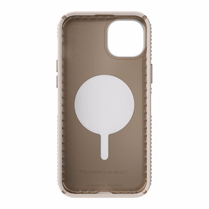 Speck Presidio2 Grip MagSafe vāciņš ar ClickLock ierīcei iPhone 15 Plus / 14 Plus, “Bleached Bone / Heirloom Gold” krāsā