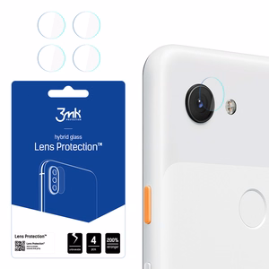 Hibrīda stikls 3MK Hibrīda stikls kameras GOOGLE PIXEL 3A priekš kamerai 4 gab.