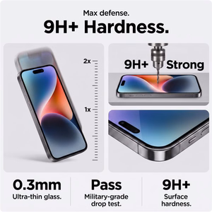 Tech-Protect Quick Set Spy+ 2 privātuma aizsargstiklu komplekts modelim iPhone 18 Pro