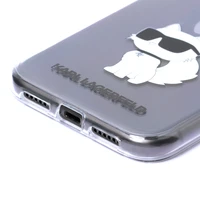 Karl Lagerfeld Ikonik Choupette Apvalks iPhone 11 / Xr - Caurspīdīgs