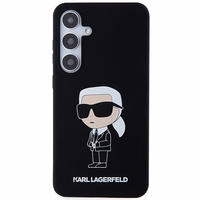 Karl Lagerfeld silikona Ikonik viedtālruņa apvalks Samsung Galaxy S24+ - melns
