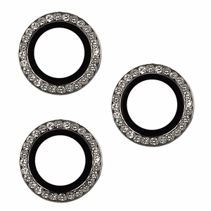Aizsargstikls CIETĀS DIAMOND kamerai (OBJEKTĪVS) Iphone 16 Pro/16 Pro Max pelēks (3 objektīvi)