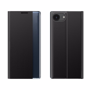Jauns Sleep Case viedtālruņa apvalks iPhone 16e ar statīvu - melns