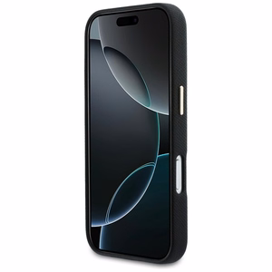 Guess FW sveķu logotipa korpuss iPhone 17 Pro Max - melns